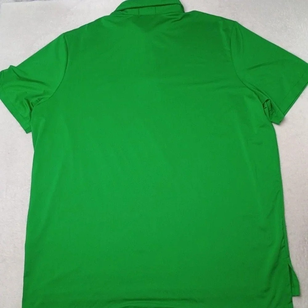 Polo Ralph Lauren Polo Shirt Mens 2XL Green Golf Performance Tennis Work School